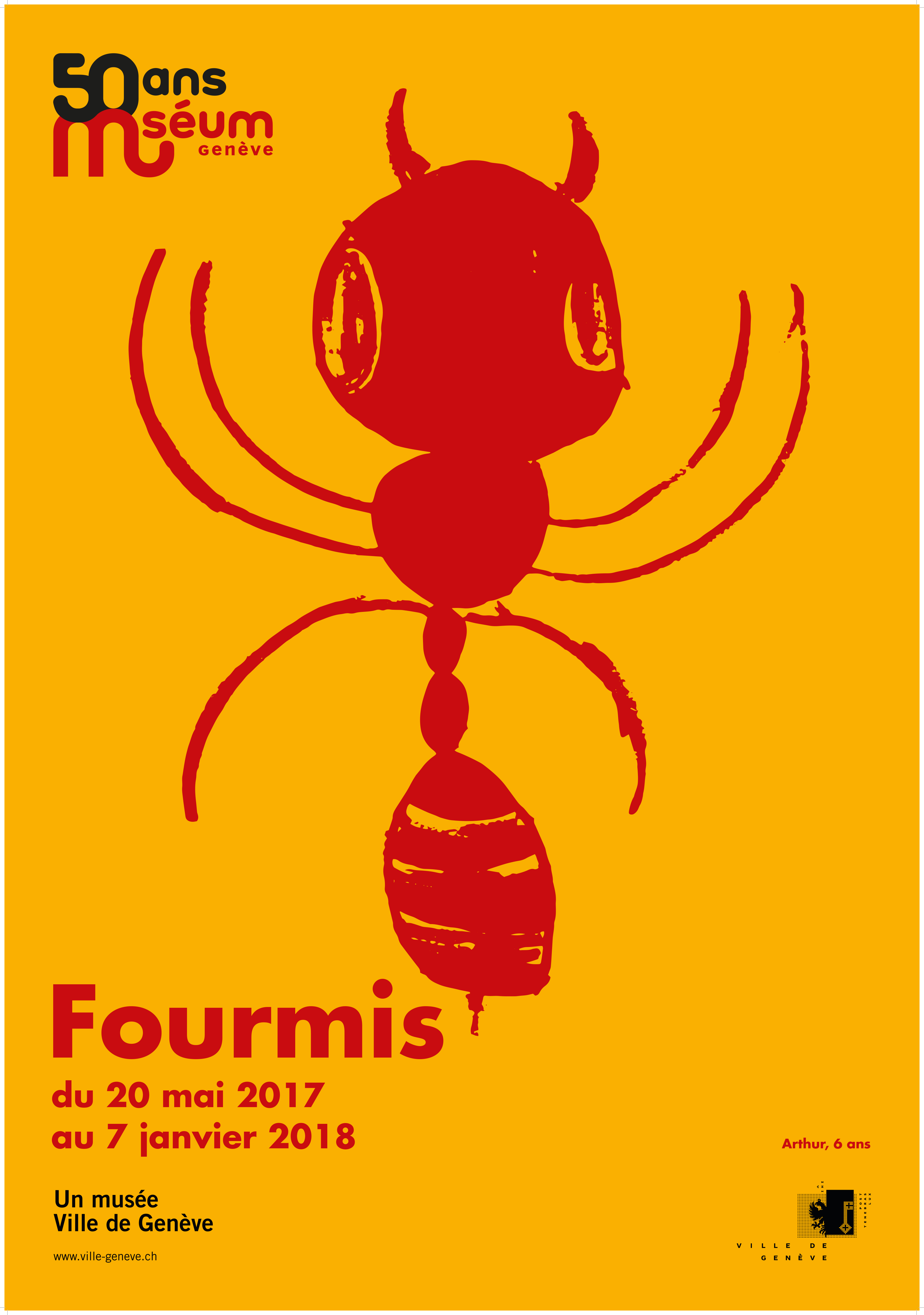 affiche de l'exposition fourmis
