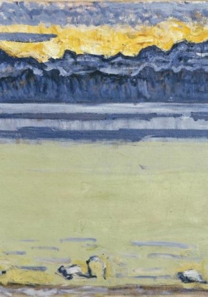 Affiche de Le lac Léman et le Mont-Blanc avec cygnes de Ferdinand Hodler